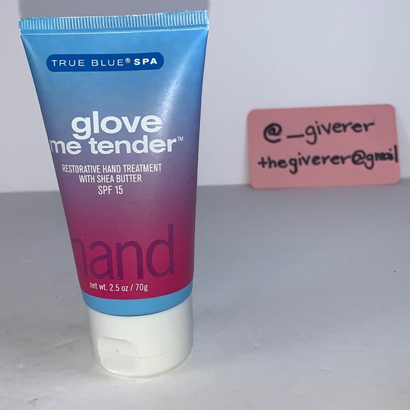 Glove Me Tender True Blue Spa Restorative Hand Treatment w Shea Butter - Picture 2 of 9